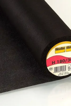 Vlieseline opstrijkbare tussenvoering H180, zwart Lage Prijs