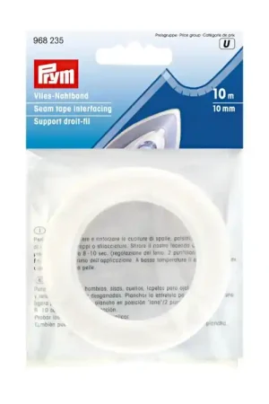 Actieprijs Vlies-naadband, 10 mm, wit