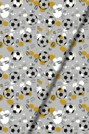 Weekendaanbieding Katoenjersey combinatiepaneel Kick it 2 150 x 70 cm