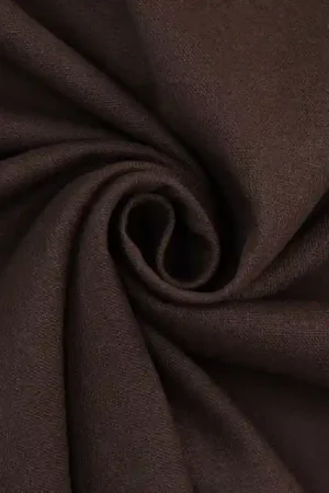 Viscose linnen mix uni, donkerbruin Op = Op