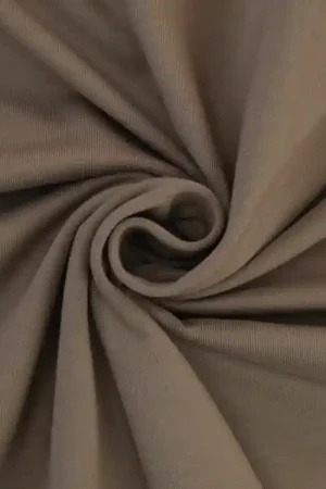 Katoenjersey uni, lichttaupe Beperkte Voorraad