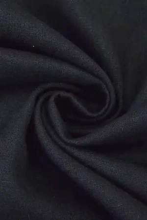 Viscose linnen mix uni, zwart Betrouwbaar