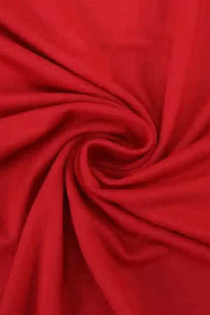 Viscose jersey bloedrood Direct Verzonden