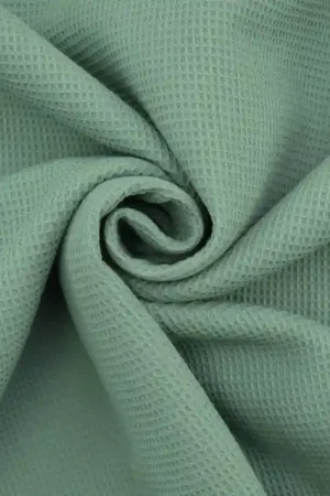 Wafeldoek mini, vaalgroen Voordeelprijs