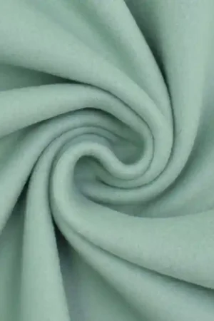 100% katoenen fleece stof, vaalgroen Beste Prijs