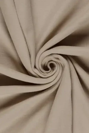 Weekendaanbieding 100% katoenen fleece stof, beige