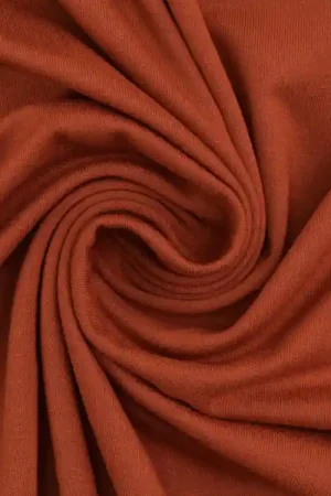 Viscose jersey terracotta Finale Uitverkoop