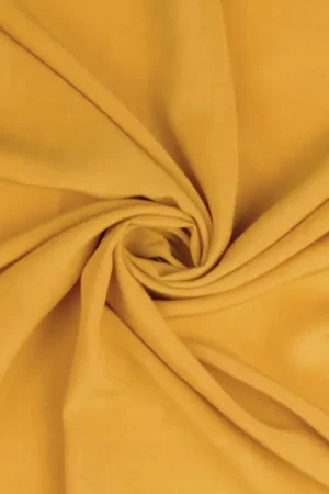 Viscose voile uni, mosterdgeel Veilige Betaling
