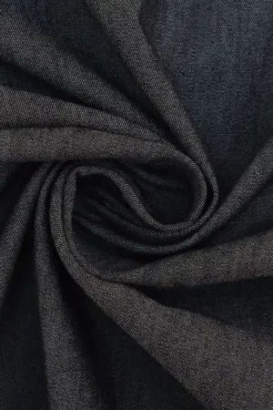 Weekendaanbieding Lichte jeansstof stretch chambray, zwart