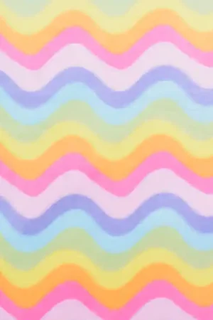 Wellnessfleece Rainbow Waves, veelkleurig Premium