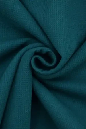 Wafeldoek mini, donkerpetrol Op = Op