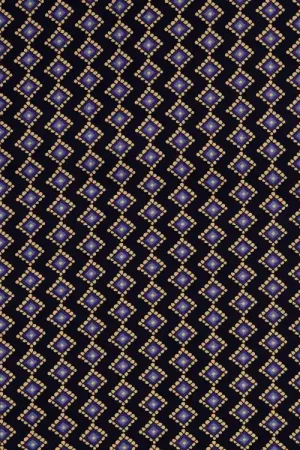Viscose twill Geometrics, donkerblauw Nu Kopen