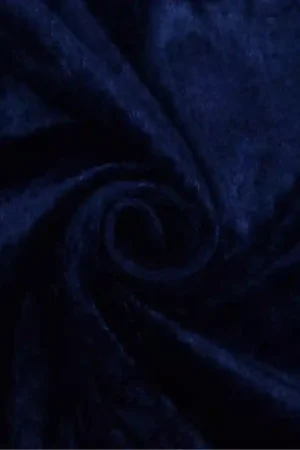 Velours de panne donkerblauw Op = Op
