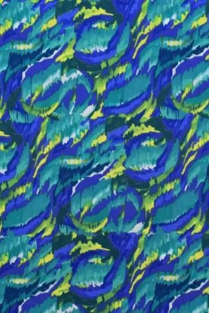 Viscose crinkle Linda, koningsblauw Merkproduct