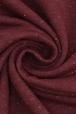 Zachte sweatshirtstof Cosy Colors, donkerrood Actieprijs