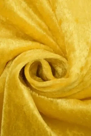 Aanbieding Velours de panne geel