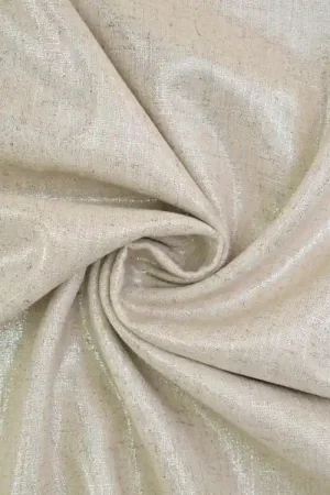 Voordeelprijs Viscose linnen Glitter, naturel