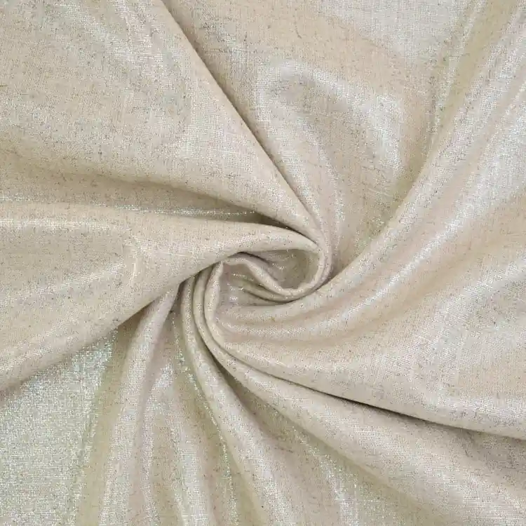 Voordeelprijs Viscose linnen Glitter, naturel