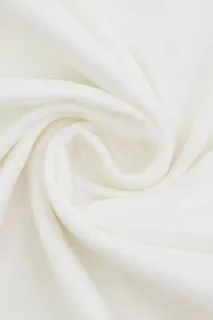 Viscose linnen uni, gebroken wit Premium