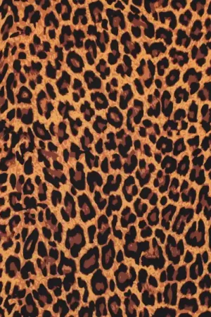 Viscose stof leo, bruin Hete Deal