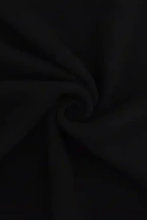 Wollen fleece uni, zwart Meest Verkocht