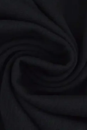 Viscose crêpe unikleurig, zwart Gratis Verzending