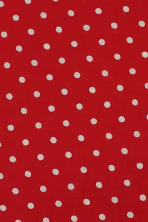 Viscose Voile MBig Dots, root Korting