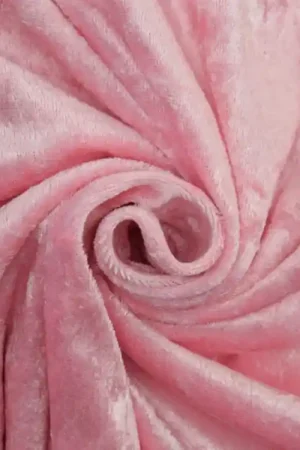 Velours de panne donkerroze Beperkt Aanbod