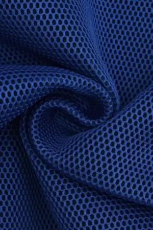 3D mesh stof met geweven achterkant, koningsblauw Veilige Betaling