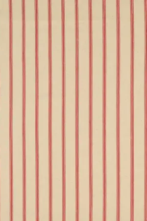 Aanbieding Katoen cretonne Vintage Stripes, rood