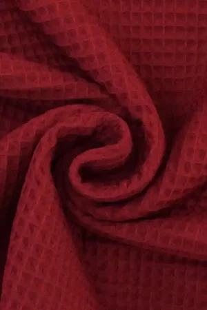 Wafeldoek, wijnrood Finale Uitverkoop