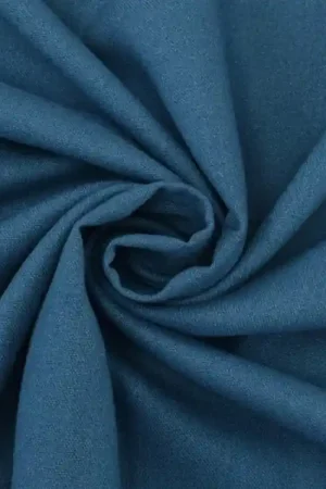 Viscose linnen uni, jeansblauw Speciale Aanbieding