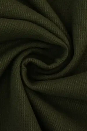 Wafeldoek mini, olijfgroen Favoriet