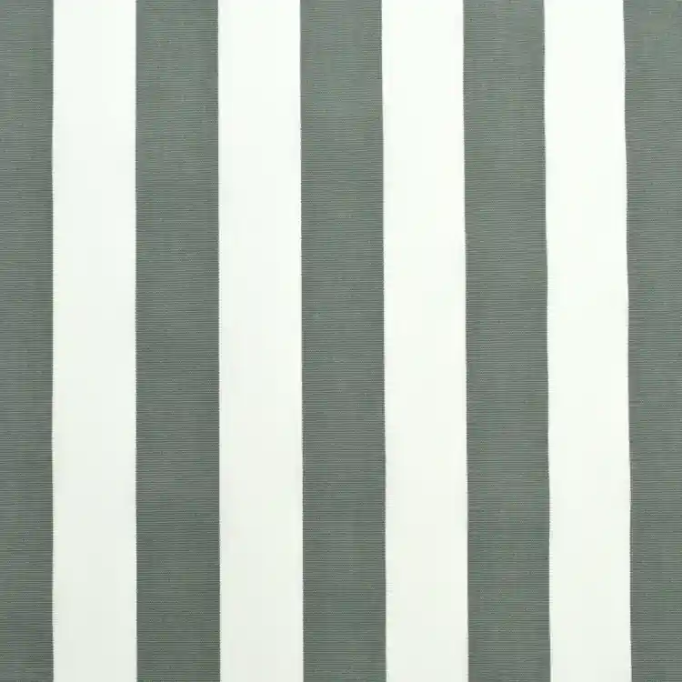 Zonweringdoek / outdoorstof, 160 cm, donkergrijs / wit Beperkte Voorraad