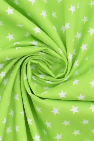 Aanbieding Katoen The Stars, lichtgroen