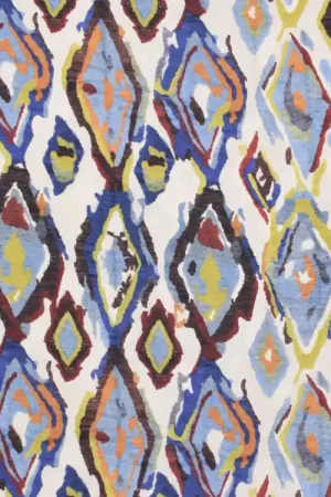 Viscose voile Colorful Diamonds, beige Nu Kopen