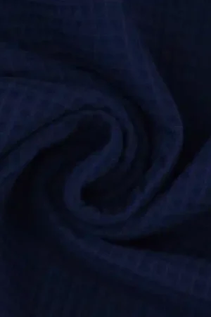 Wafeldoek, donkerblauw Gecertificeerd