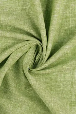Actieprijs Linnen-katoen gemêleerd, groen