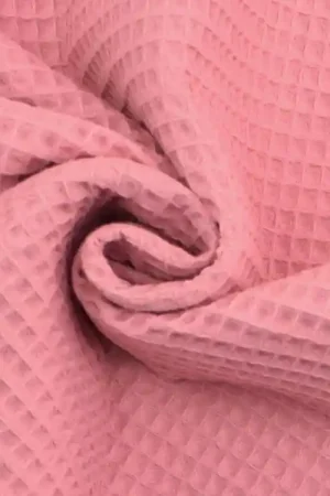 Wafeldoek, donkerroze Lage Kosten
