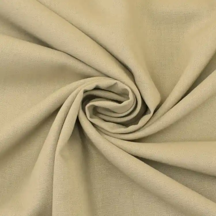 Viscose linnen uni, beige Nieuw