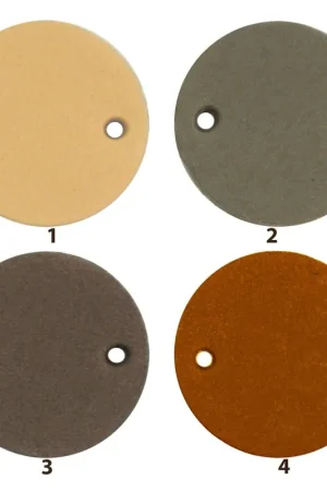 Durable - Leren Label Rond Onbedrukt (2 stuks) Koop Online