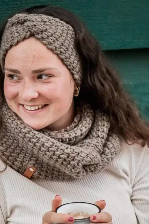 Betrouwbaar Garenpakket: November Colsjaal en haarband