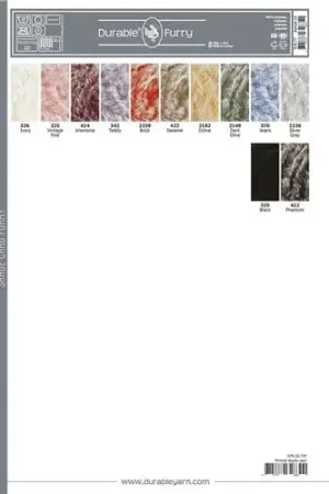 Staalkaart Durable Furry Beperkt Aanbod