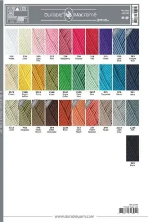 Direct Verzonden Staalkaart Durable Macramé