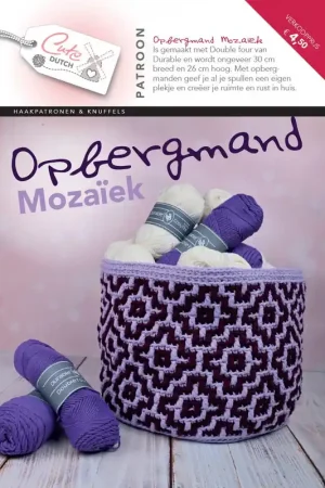 Aanbieding CuteDutch - Patroonboekje Opbergmand Mozaïek
