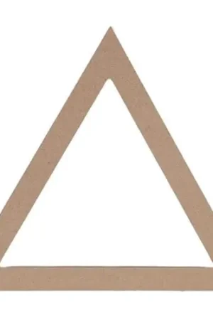 Premium Durable MDF Wandhanger driehoek groot 25 cm