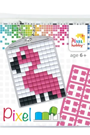 Superprijs Pixelhobby Setje Medaillon Flamingo