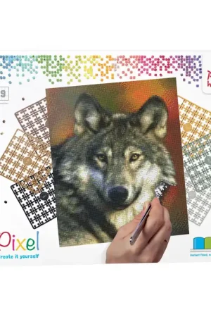 Pixelhobby Wolf (9 basisplaten) Lage Prijs