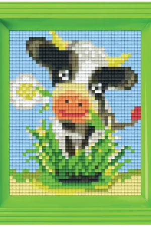 Korting Pixelhobby Giftpack Koe met lijst