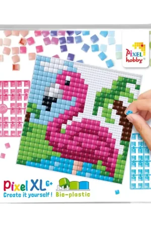 Alleen Vandaag Pixelhobby XL Flamingo
